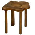Era Herbst Kruk Eikenhout Vintage Jaren 90 Stool Krukje thumbnail 1