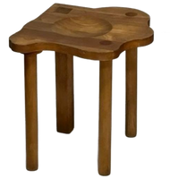 Era Herbst Kruk Eikenhout Vintage Jaren 90 Stool Krukje