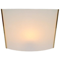 Regency Panzeri Tecla Wandlamp Messing Opaline Glas ’80 Goud
