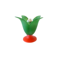 Vintage Van De Heg Tafellamp Glas Lamp Jaren 80 Tulp