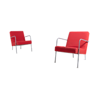 Set Of 2 Vintage Bauhaus Style Armchairs From IKEA