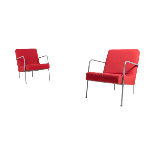 Set Of 2 Vintage Bauhaus Style Armchairs From Ikea