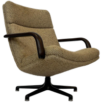 Vintage Artifort F141 Draaifauteuil Jaren 70 Design