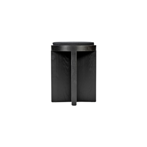 Stool Black + Cushion Black Tabu