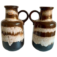 Ceramic Jug Vase By Scheurich West Germany (2X)
