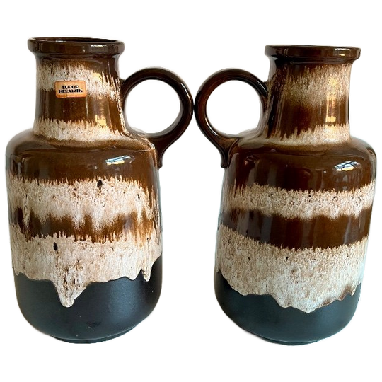Ceramic Jug Vase By Scheurich West Germany (2x) 1