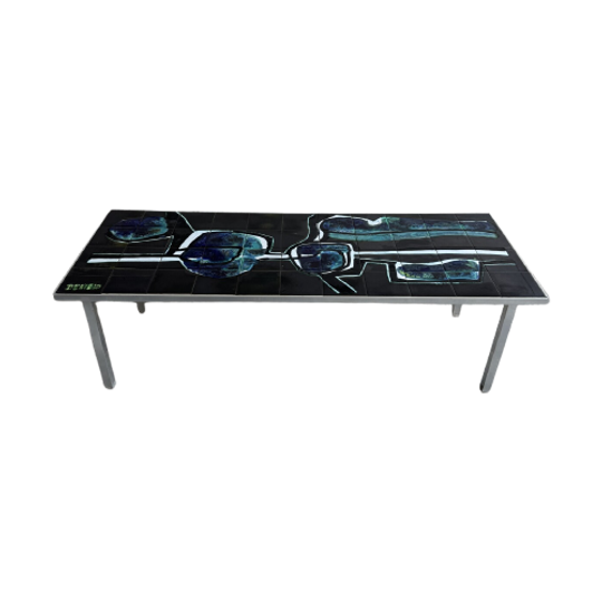 Ceramic And Metal Coffee Table By Denisco 1