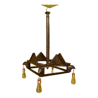 Franse Hanglamp Met Adelaarskoppen Van Rond 1900