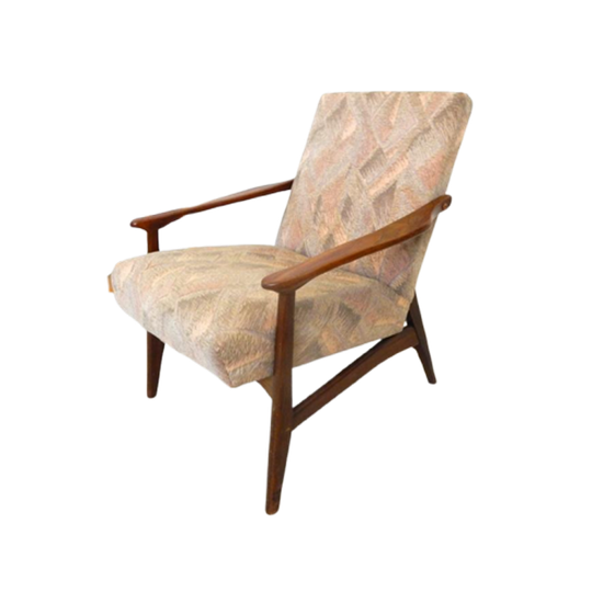 Vintage Fauteuil Jaren 60 Stoel Design Teak 1