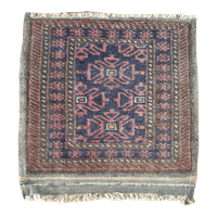 Vintage Boho Oosters ( Wand) Kleedje Handgeknoopt Ca 45 X 43 Cm