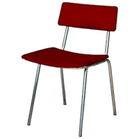 Jaren 70 Eettafelstoel Vintage Design Eetkamerstoel Rood