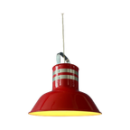 Rode Vintage Ateljé Lyktan Space Age 'Bucket' Hanglamp thumbnail 1