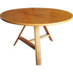 Vintage Blank Eiken Salontafel 1960S thumbnail 1