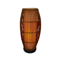 1950’S - Oval Shaped - Tiki Style Lamp - Mid Century Modern