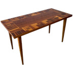 Vintage Sidetable - Bijzettafel, Uniek Blad Ingelegd Fineer thumbnail 1