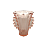 Roze Art Deco Persglas Vaas