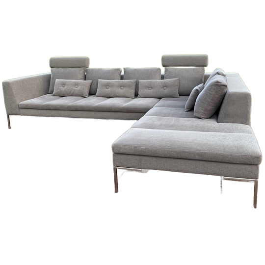 Grijs Stoffen Hoekbank Montel 1