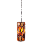 Vintage Chunky Glas Acrylic Swag Hanglamp Handmade '60 Rare thumbnail 1