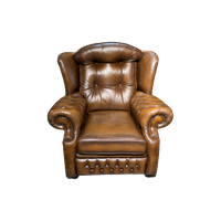 Engelse Springvale Chesterfield Oorfauteuil Suzanne Tabacco Bruin