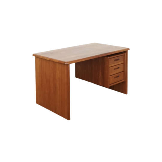 Solid Teak Desk By Niels Bach 1