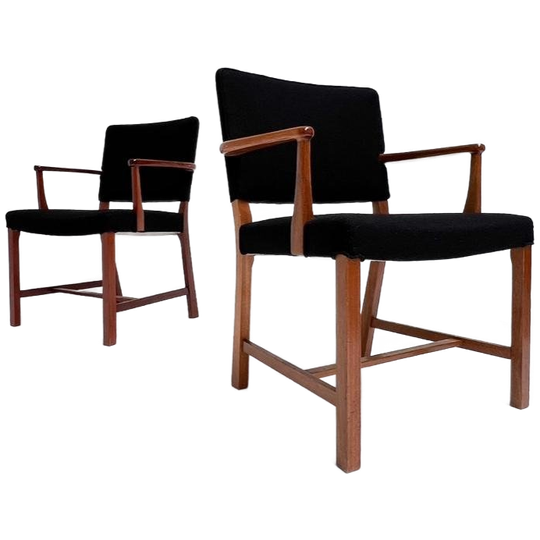 Set Van 2 Deense Mahoniehouten Stoelen Van Erik Bjorn Olsen 1