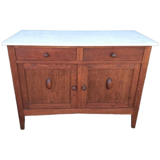 Art Deco Kastje Jr 20 Eiken Commode Wastafelkastje Dressoir 1
