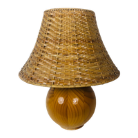 Lamp Met Houten Bolvoet