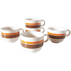 * Jaren 70 Vintage Soep Mokken Soepkommen 70's Servies thumbnail 1