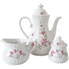 Bavaria Vintage Thee Servies Theepot Suikerpot Kannetje thumbnail 1