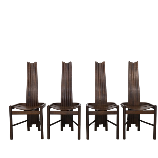 4x Vintage Eetkamerstoel By Allmilmö, 1980s 1