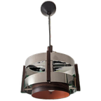 Space Age Hangende Lamp Chroom Oranje thumbnail 1