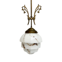 Art Deco Plafondlamp Van Herda Uit De 1960’s