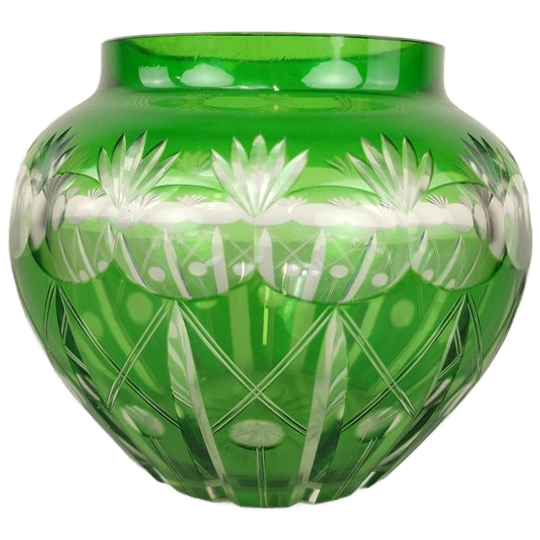 Groene Kristallen Vaas 1
