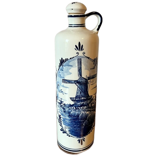 Vintage Drank Kruik Delfs Blauw 1