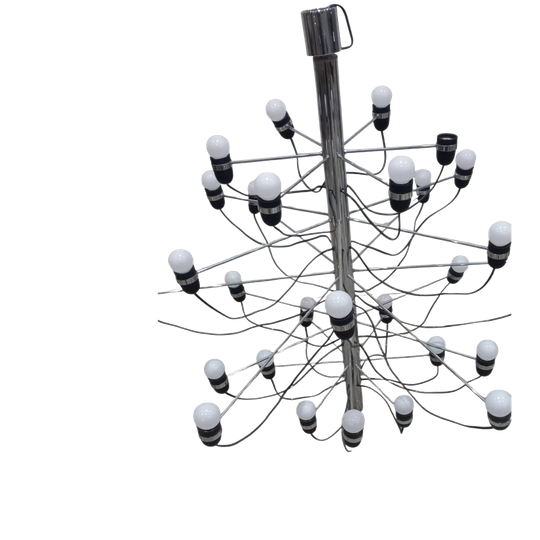 Flos Sarfatti Kroonluchter Chroom 30 Lampen 1