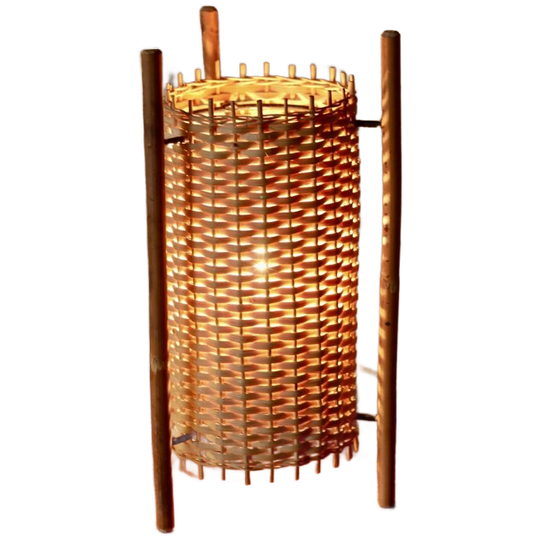 Geweven Rotan Lamp Uit De Jaren 60 1