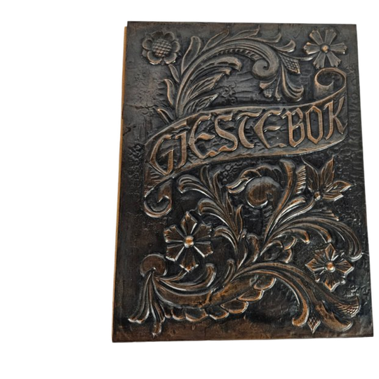 'gjestebok' - Gastenboek - Koper Beslag - Noorwegen - 1930's 1