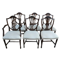 Antique George Hepplewhite Chairs Van 6 Stoelen Set