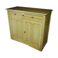 Gehouten Commode Kledingkast / Wandkast Uit Circa 1910