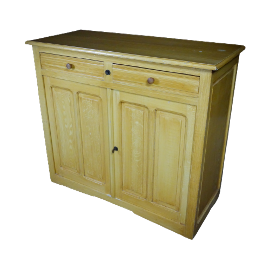 Gehouten Commode Kledingkast / Wandkast Uit Circa 1910 1