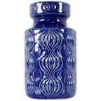 West Germany Scheurich Vaas Blauw Uienvaas '285-15' thumbnail 1