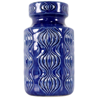 West Germany Scheurich Vaas Blauw Uienvaas '285-15'
