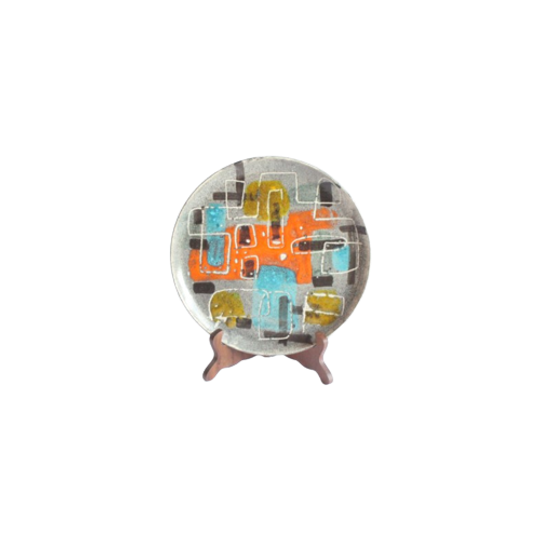 Abstract Geometric Plate By <<<brand>>>, 1960s 1