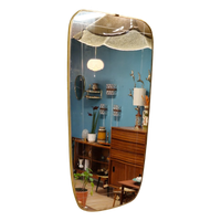 Vintage Wandspiegel Spiegel Mirror Messing Goud