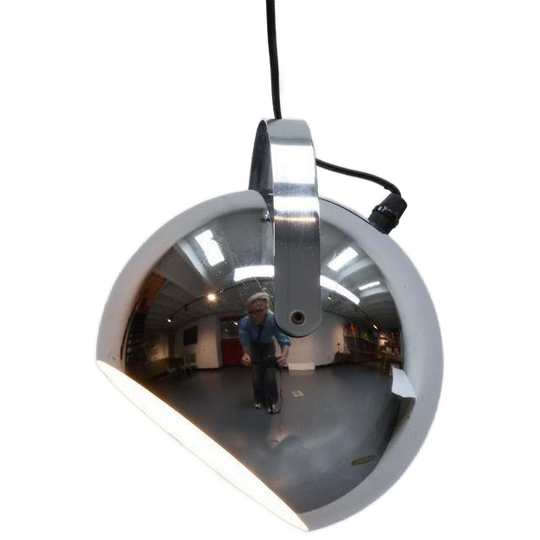 Vintage Hanglamp | Bollamp | Zilverkleurig | Verstelbaar 1