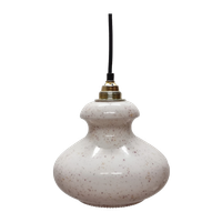 Vintage Hanglamp Met Glazen Opaline Kap