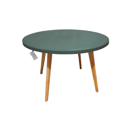 Ronde Salontafel, Groen/Hout