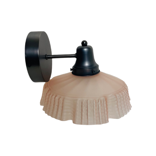 Wandlamp Roze Glas 1
