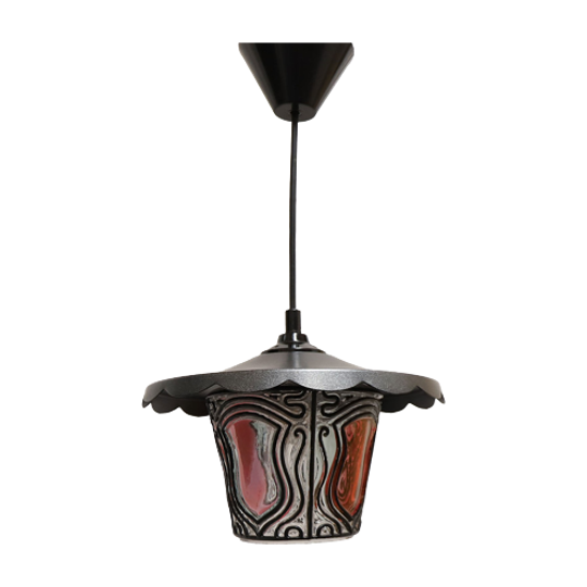 Vintage Brutalist Stijl Lantaarn Lamp, Jaren '60 1