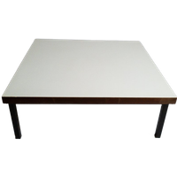 Kho Liang Le - Artifort - Coffee Tafel - Metaal - Fineer - Collectables - 1960'S